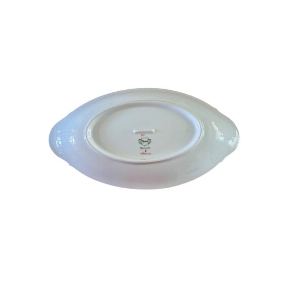 Vintage Thomas Bavaria Astoria Porcelain Oval Serving Dish With Floral & Gold Tr - Picture 2 of 5